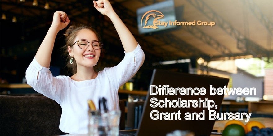 Difference between Scholarship, Grant and Bursary