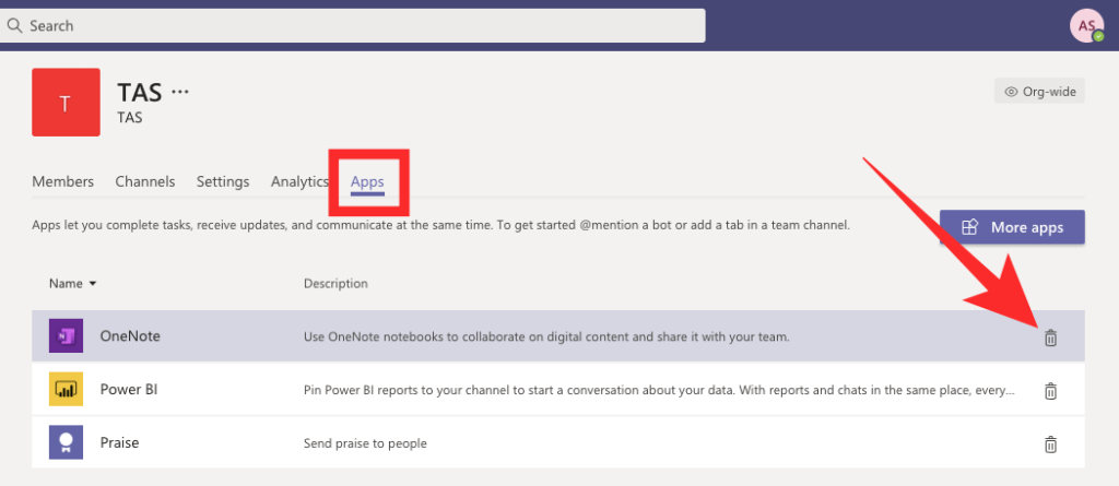 OneNote in Microsoft Teams