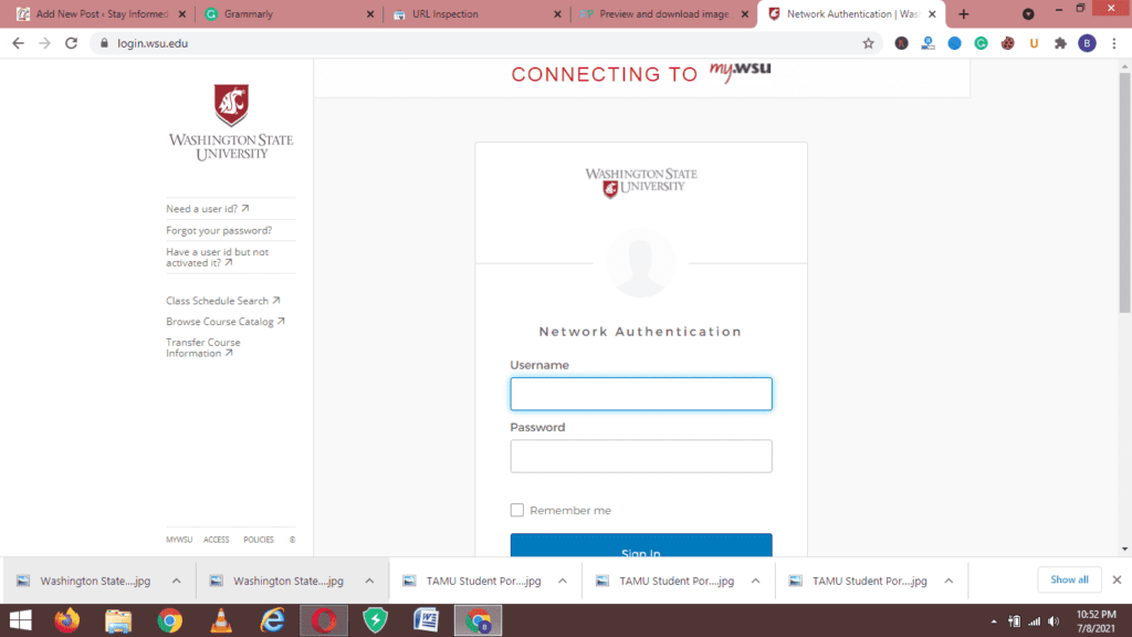 Washington State University, WSU Student Portal Login: my.wsu.edu