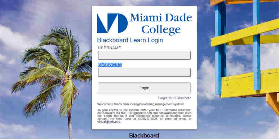 Blackboard Login MDC