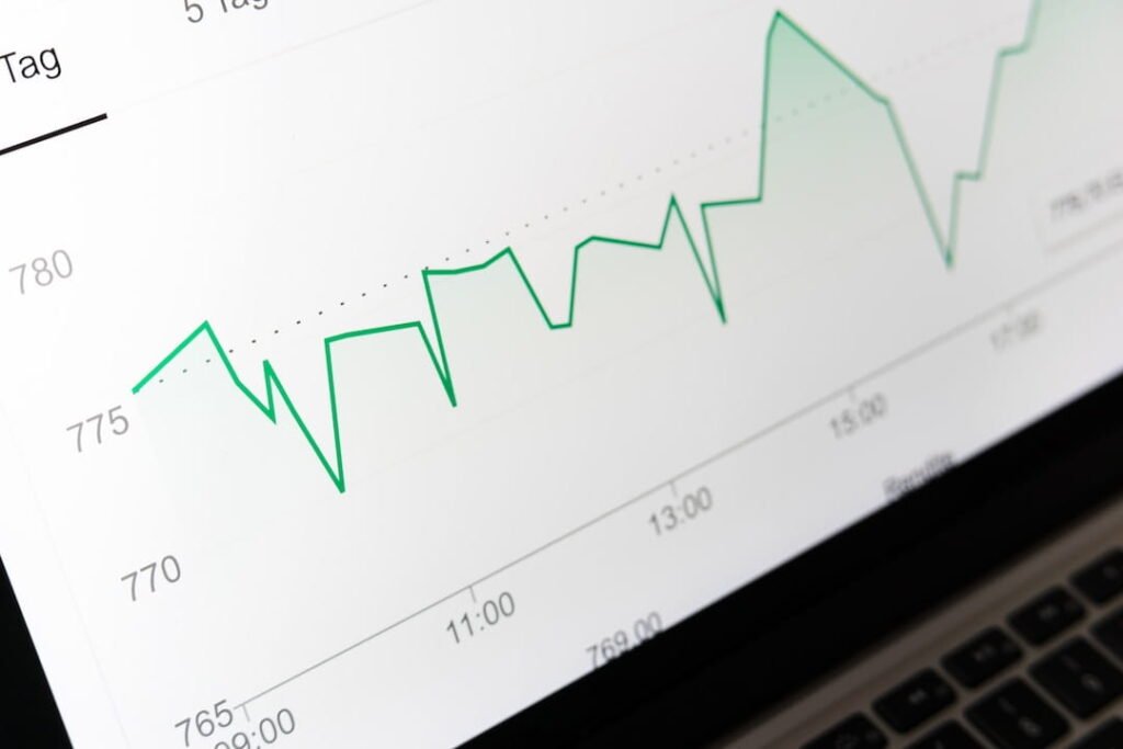 An image depicting an example of a line chart