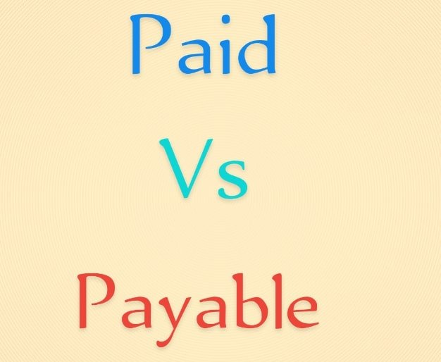 Paid vs Payable