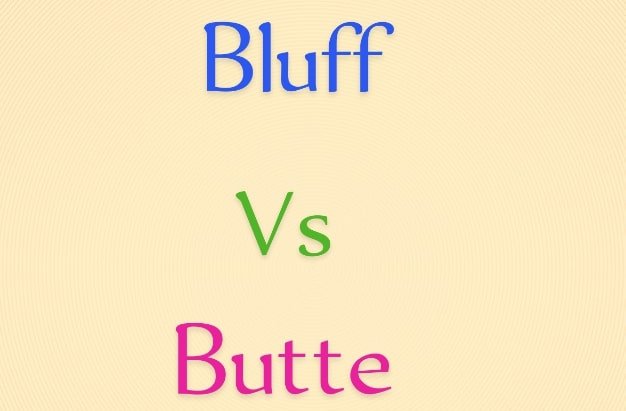 Bluff vs Butte