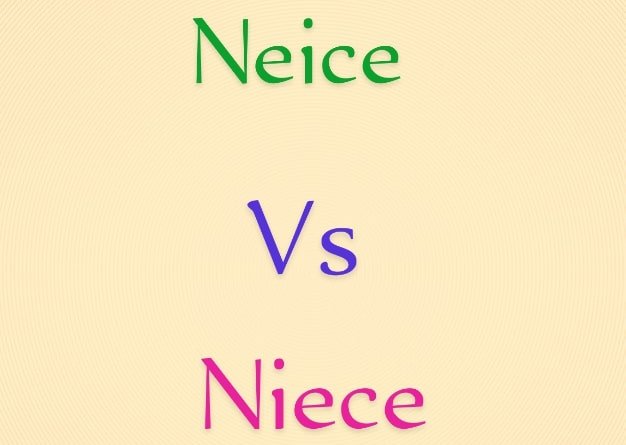 Neice vs Niece