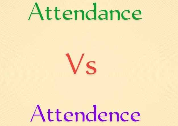 Attendance vs Attendence