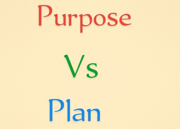 Purpose vs Plan