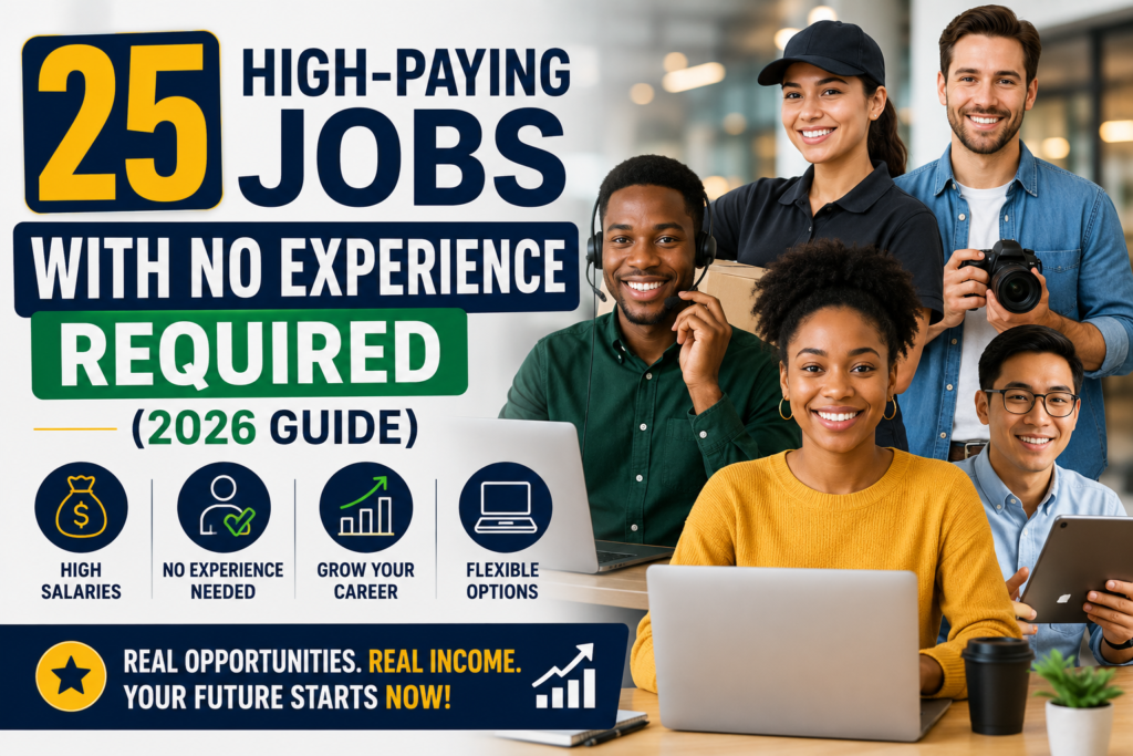 High-Paying Jobs With No Experience Required